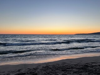 Fototapeta premium Sunset in the beach