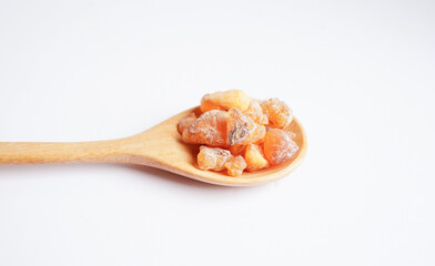 Frankincense or olibanum aromatic resin used in incense and perfumes.