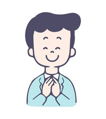 感謝をするビジネスマン