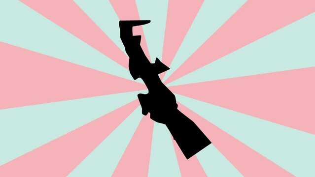 map of AlUla in saudi arabia with rotating background