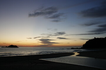 sunset on the beach, Golden Sunrise