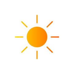 summer gradient icon