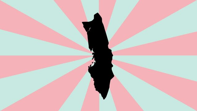 map of Jeddah in saudi arabia with rotating background