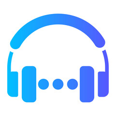 headphone gradient icon