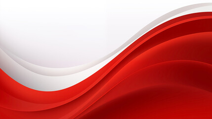 Abstract Red Waves on White: A Bold, Graphic Background
