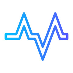 sound wave gradient icon