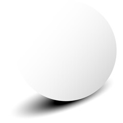White paper circle and shadow, labels, banners, icons