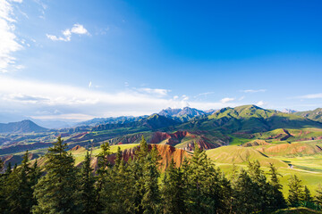 Zhuoer Mountain Scenic Area, Qilian County, Qinghai