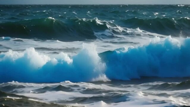 waves on the beach, beautiful, footage, 4k footage, videos, video clip, short video