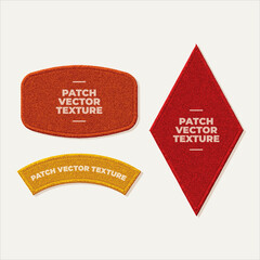 Patch Embroidery Vector Texture Set Of 3