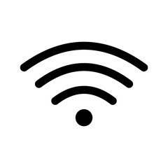 Wifi icon in black and outline style