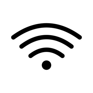 Wifi icon in black and outline style