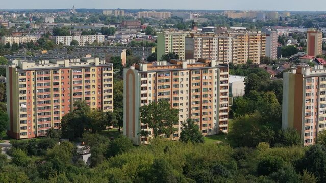 Beautiful Landscape Skyscrapers Radom Aerial View Poland