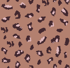 Vector pattern illustration of feline fur texture in colors.