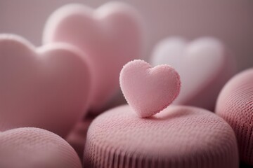 Fototapeta premium Valentine's Day. V.3 Perfect for template design. Generative AI