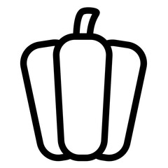 red bell pepper icon 