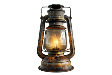 Vintage oil lamp on a background