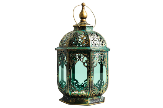 Isolated antique lantern with a vintage vibe on a background