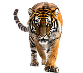 Fototapeta premium Tiger transparent background image