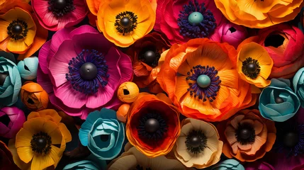 Foto op Plexiglas close up of colorful flower © Zunaira