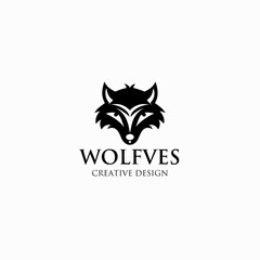 Fototapeta premium Wolfves Logo Template