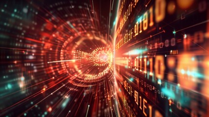 Depict the breaking of traditional codes by quantum computing