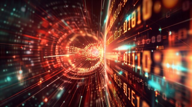 Depict the breaking of traditional codes by quantum computing