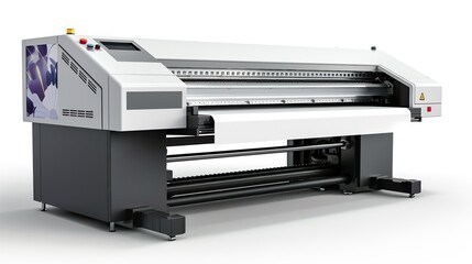 machine printing with white background