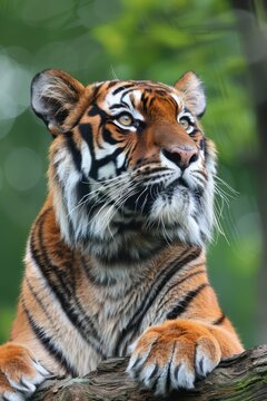 Breathtaking tiger in the jungle photo for stunning phone wallpaper