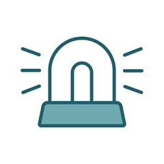 siren icon vector design template simple and clean