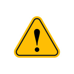 Warning Attention Sign Vector Line Icon illustration.