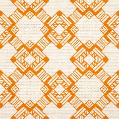 Watercolor Ethnic seamless pattern in tribal.Ikat design on fabric texture in native American, Mexican, African, Aboriginal style.Aztec geometric folk culture art background.Boho abstract.Hand paint.