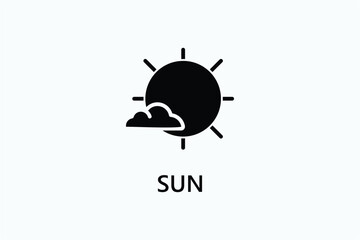 Sun icon or logo sign symbol vector illustration
