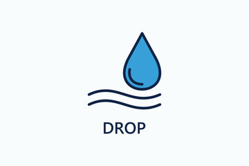 Drop icon or logo sign symbol vector illustration
