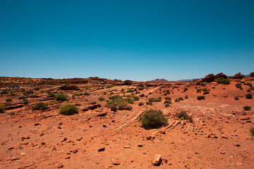 Desert, Death Valley. Canyon panoramic landscape. National Park, Arizona. Colorado desert view.