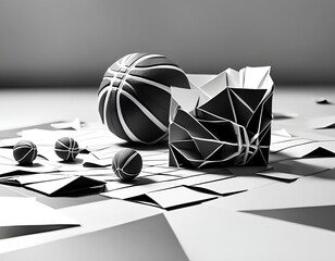 Dance of the basketball Spheres. Generative AI