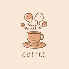 "Cafe T-Shirt Design Vector: A Stylish and Trendy Vector Illustration Perfect for Coffee Enthusiasts and Cafe Lovers Looking for Unique Apparel Statements."