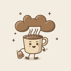 "Cafe T-Shirt Design Vector: A Stylish and Trendy Vector Illustration Perfect for Coffee Enthusiasts and Cafe Lovers Looking for Unique Apparel Statements."
