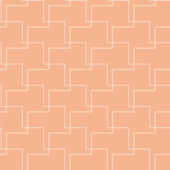 Seamless pink abstract seesaw geometric textile pattern vector - 757708353