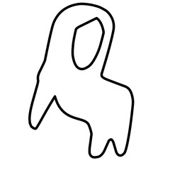 hijab line icon