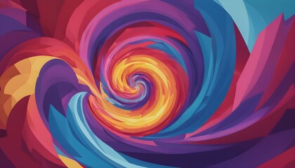 Sky Symphony: Vibrant and Dynamic Aura Swirling with Hues of Crimson, Gold, and Royal Purple Against a Clear Sky Blue Background, A Kaleidoscope of Colors in Harmonious Motion