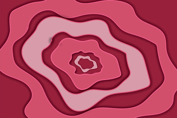  paper waves abstract banner design. Elegant wavy vector background