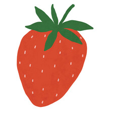 strawberry isolated on transparent background