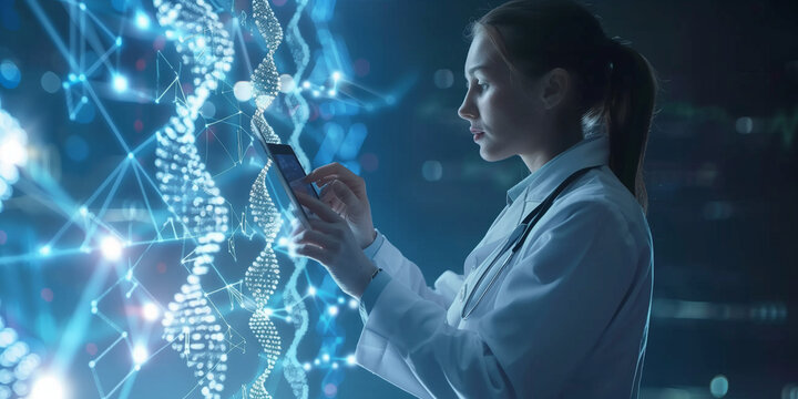Medical doctor dna analysis technology 