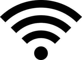 Wireless wifi or sign for remote internet access icon on white background, Flat style for graphic and web design 