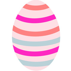 Pink Purple Orange Blue Egg Easter