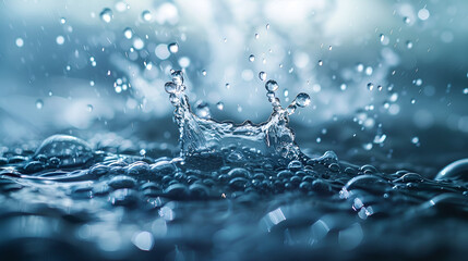 Reines Wasser aus der Leitung, frisch und klar für gesundes Leben und Generative AI - obrazy, fototapety, plakaty