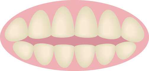 Dirty teeth whitening. Before and after. Dental Care. Design element