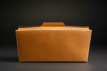 Takeout Mockup Background Wall Art Illustration With Generative AI