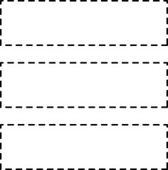 Dotted Rectangle Line